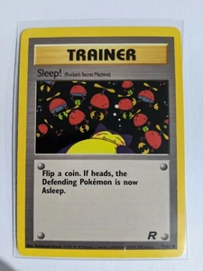 Team Rocket 1999 NM-Mint perfect Condition Trainer Sleep! base set card - Picture 1 of 2