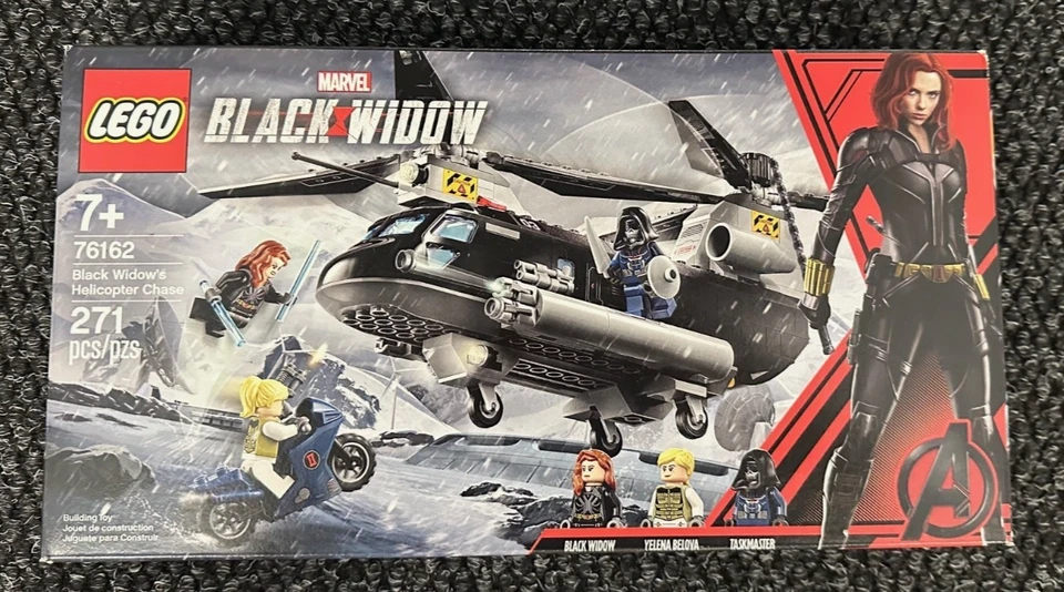 LEGO MARVEL BLACK WIDOW 76162 Black Widow's Helicopter Chase NIB 271 pcs - Image 1 of 3