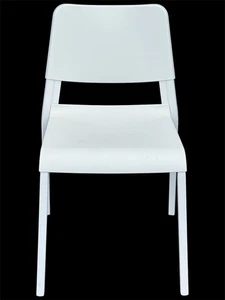 Silla IKEA Teodores blanca silla apilable Chair - Imagen 1 de 5
