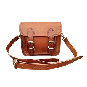 Handgefertigte Vintage Leder Umhängetasche Sling Bag Herren Damen Geldbörse Portemonnaie Umhängetasche... - Bild 1 von 8