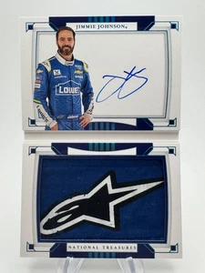2020 National Treasures JIMMIE JOHNSON Platinum Booklet Patch Auto 1/1 Sponsor - Bild 1 von 3