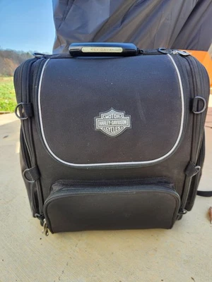 Bolsa de equipaje Harley-Davidson Bar & Shield Touring negra de nailon Foto 1 de 4