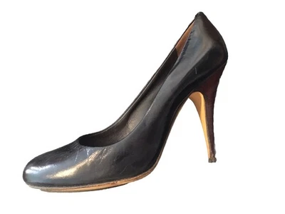 Très Beaux Escarpins Cuir Noir Giuseppe Zanotti 39 Tbe Authentique  - Photo 1/4