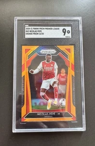 2020-21 Panini Prizm Premier League Nicolas Pepe #42 Orange Prizm /25 - Picture 1 of 3