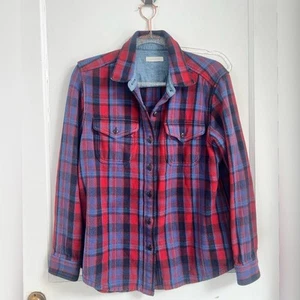 Outerknown Men’s Blanket Shirt Night Arcadia Plaid Size XS/S $168 - Picture 1 of 6