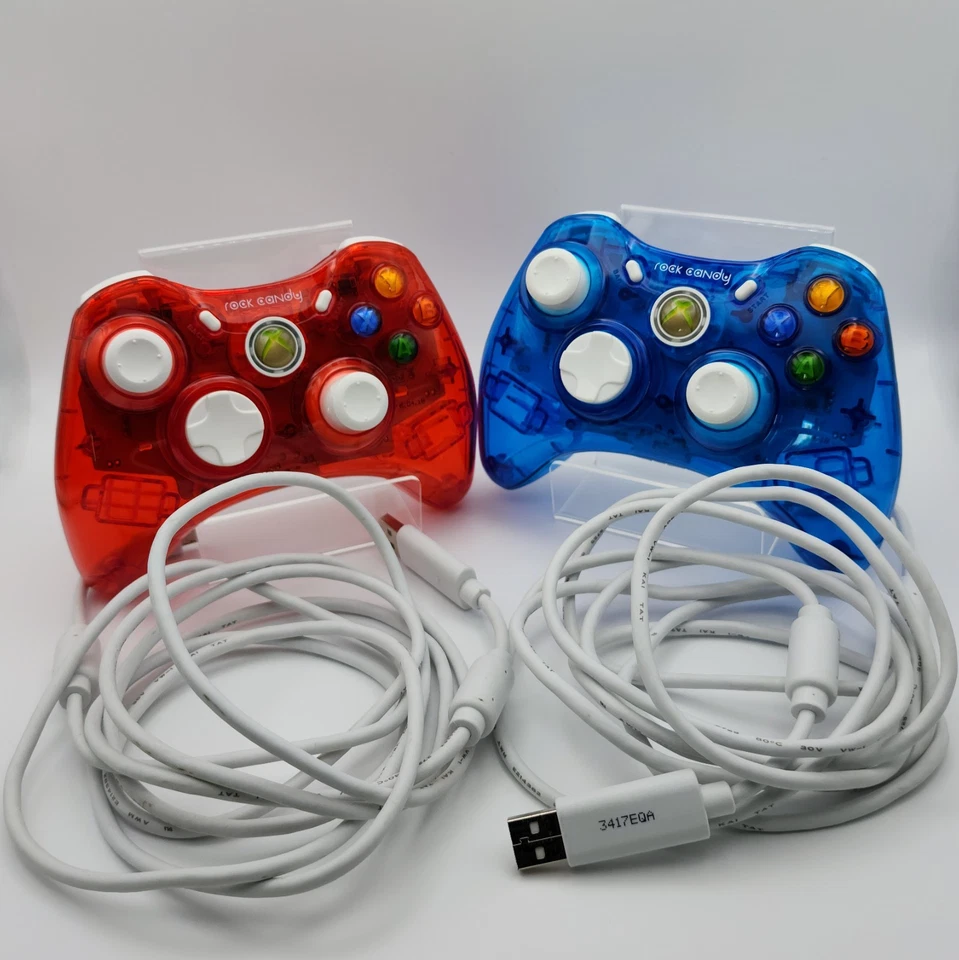 Rock Candy Xbox 360 Controllers Stormin Cherry & Blueberry Boom Tested - Image 1 of 4