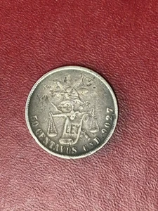 1879 Cn 50 Centavos - Argento Culiacán, conio sconosciuto, tonalità originale VF - Foto 1 di 11