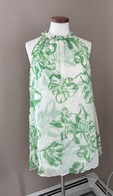 Banana Republic Silk Mini Dress Blue Size XS Petite Women - Image 1 of 3