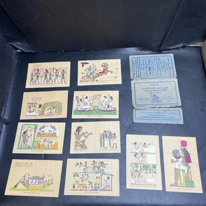 10 Egyptian Hieroglyphic Lehnert & Landrock Postcards No. 250 VERY RARE - Picture 1 of 19