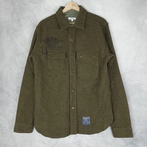 Engineered Garments x Faribault Woolen Mills Medic Blanket CPO Shirt Large USA - Picture 1 of 24