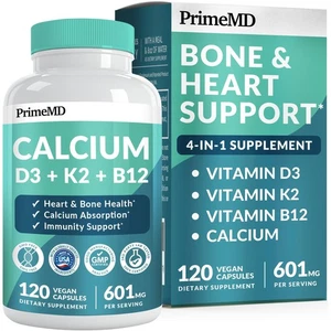 Integratori di Calcio 4 in 1 per Donna e Uomo - Calcio con Vitamina D3 K2 500... - Foto 1 di 7