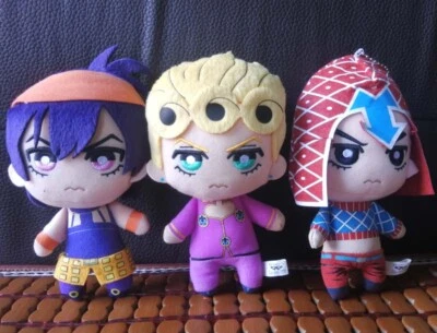 jojo Bizarre Adventure Golden Wind Plush Giorno Narancia Mista plush toy 3pcs - Image 1 of 4