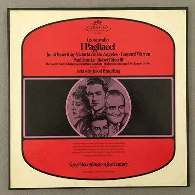 E140 Leoncavallo I Pagliacci de los Angeles Warren Cellini 2LP Seraphim IB-6058 - Image 1 of 4