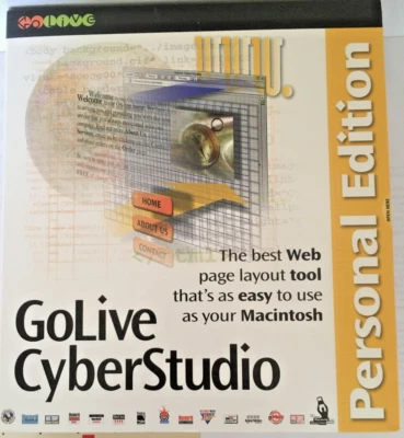 GoLive Cyberstudio Personal Edition, NIB, Vintage 1998 for Classic Macintosh NIB - Image 1 of 4