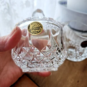 CRISTAL D'ARQUES FRANCE SUGAR & CREAMER SET - Picture 1 of 7