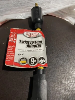 Southwire 90218802 12/3 STW; 9 pulgadas giro a bloqueo generador cable de alimentación adaptable... Foto 1 de 4