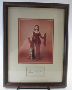 SIGNED Anne Francis Framed Picture Display / Hollywood Glamour AUTOGRAPHED CARD - Picture 1 of 4