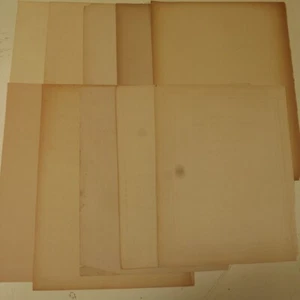 10 sheets genuine reclaimed antique 1 sided plain paper with nice age toning - Picture 1 of 7