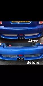 MINI JCW JOHN WORKS AERO REAR BUMPER GRILL STICKER DECAL R50 R52 R53 COOPER S - Picture 1 of 4
