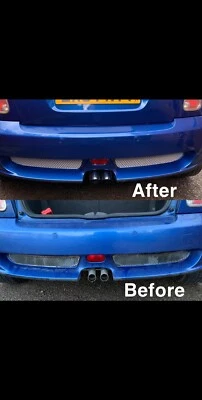 MINI JCW JOHN WORKS AERO REAR BUMPER GRILL STICKER DECAL R50 R52 R53 COOPER S - Image 1 of 4