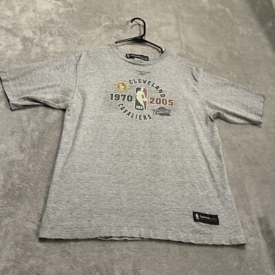 Vintage Cleveland Cavaliers Shirt Mens Medium Gray 2005 Hardwood Classic Reebok - Image 1 of 4