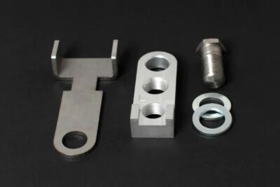 Adapter + Kurbelverkürzer Linke Seite aus Aluminium für breite Kurbeln - Bild 1 von 4