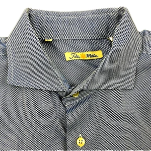 PETER MILLAR Men's Dress Shirt Size XL Long Sleeve Button Front Cotton Blue - Picture 1 of 12