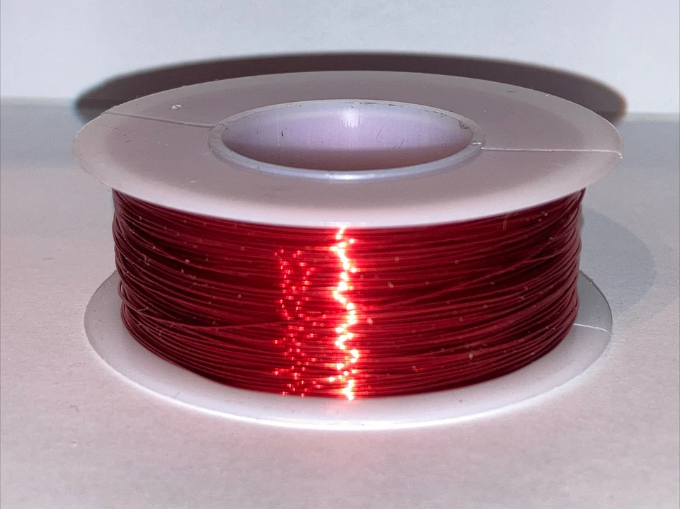 Alambre magnético calibre 28 cobre esmaltado 155C 1/4 lb. 500 pies Bobinado Foto 1 de 1