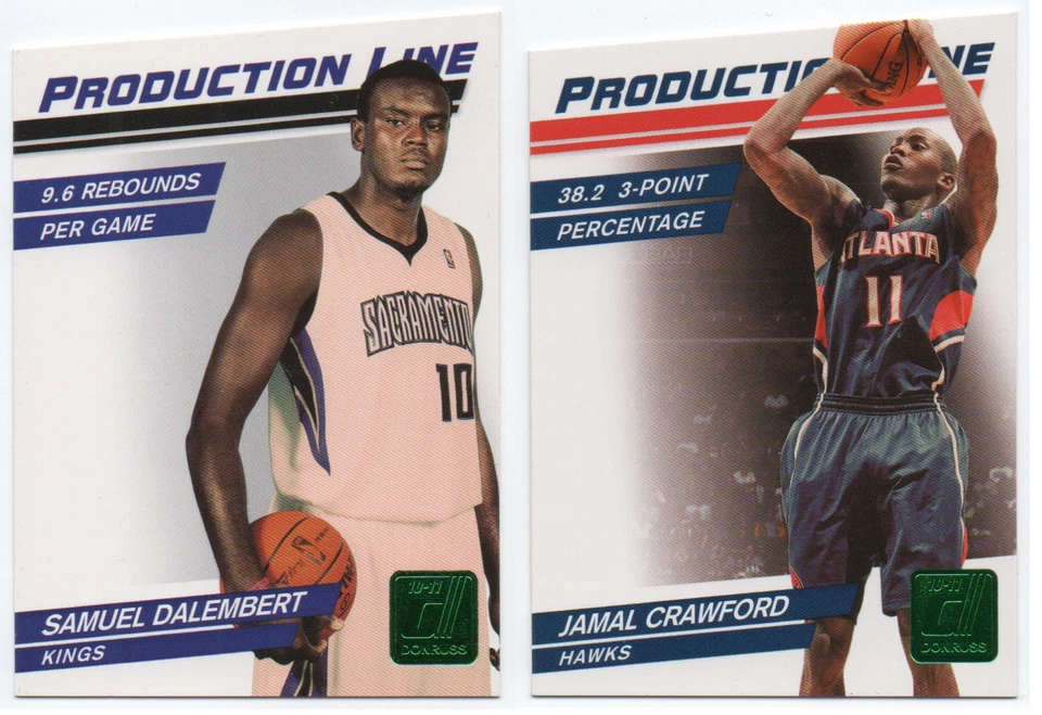 2010-11 Donruss Production Line Die Cuts Emerald - Pick Any - Image 1 of 1