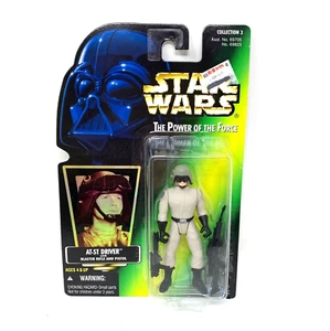 Star Wars AT-ST DRIVER Action Figure Hologram POTF 1996 Kenner Collection 3 NEW - Picture 1 of 4