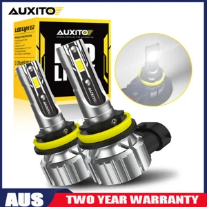 2X H11 H9 H8 LED Headlight Bulb Kit 22000LM Light Fog Xenon Lamps White 6500K AU - Picture 1 of 9