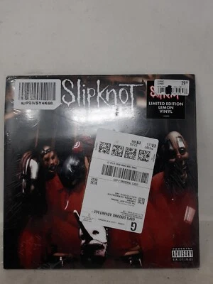 SLIPKNOT - SLIPKNOT EXCLUSIVE LEMON YELLOW VINYL LP  LIMITED EDITION Opened - Image 1 of 4