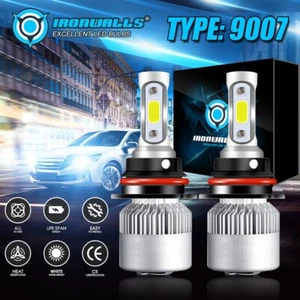 9007 LED Headlight Bulbs Hi/Low Beam Bright for Nissan Frontier 2001-2023 6000K - Foto 1 di 12