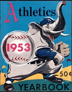 1953 PHILADELPHIA ATHLETICS YEARBOOK - 2ND TO LAST YEAR IN PHILLY - GREAT SHAPE - Picture 1 of 4