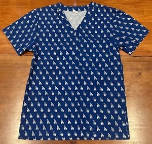 Los Angeles LA Dodgers 2018 Stadium Giveaway Scrub Top Shirt Unisex Sz Small - Picture 1 of 4