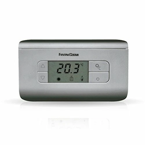 Fantini Cosmi CH116 Termostato Ambiente a batterie, 3 Temperature, Silver (w2m) - Immagine 1 di 1