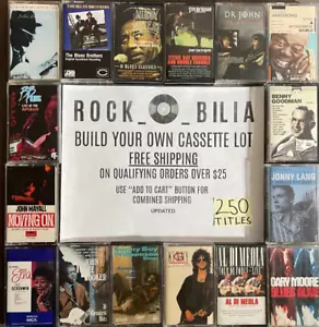 BLUES JAZZ FOLK ROCK BUY $25 GET FREE SHIPPING BUILD YOUR LOT CASSETTE TAPES - Picture 1 of 334