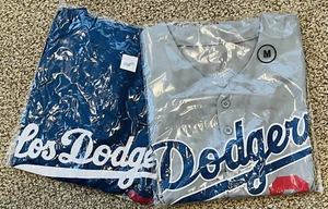 (Size M) 2024 Fernando Valenzuela AND 2023 Los Dodgers SGA Jersey Set of 2 - Foto 1 di 5