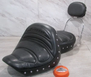 BLACK SEAT SET & BACKREST, 2002-06 YAMAHA ROYAL STAR MIDNIGHT VENTURE (OPS7096) - Picture 1 of 18