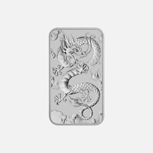 Silber Münzbarren 1 oz Dragon 2019 - The Perth Mint 999.9 Feinsilber - Bild 1 von 4