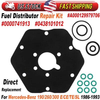 For 1986-93 Mercedes-Benz 190/260/300E/CE Fuel Distributor Repair Kit 0438101012 - Image 1 of 4