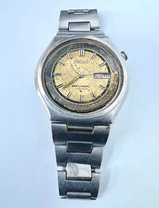 Seiko 4006-6040 Automatic Watch BellMatic Vintage Mens 17 Jewels Yellow Dial - Picture 1 of 11