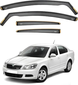 ISPEED Wind Deflectors for Skoda Octavia MK2 2004-2012 5-Door Hatchback 4pc Set - Picture 1 of 9