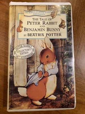 The Tale Of Peter Rabbit &Benjamin Bunny VHS 93 100th Anniversary Beatrix Potter Foto 1 de 4