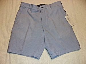 NWT Walter Hagen Seersucker Golf shorts, men's 34 - 42, 9 in. ins., $75, blue - Picture 1 of 6