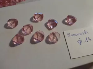 lot de 8 perles TWIST SWAROVSKI 14 mm rose perle à 2 trous - Bild 1 von 3