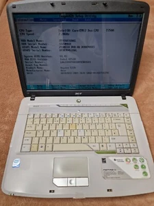 Acer Aspire 5720 Laptop Intel Core 2 Duo T7500 @ 2.20GHz 160Gb HDD Untested - Picture 1 of 21