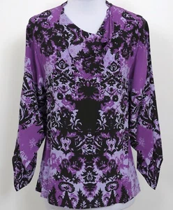 NWT retail $225 size 2 VINTAGE ETCETERA DRAPING SILK TUNIC BLOUSE - Picture 1 of 5