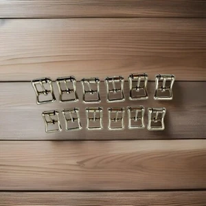 Horse Tack Set of 12 North and Judd 1/2 Inch Nickel Belt Buckles - Picture 1 of 4