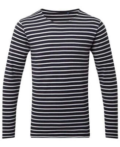 Camiseta de manga larga Asquith & Fox AQ070 Mariniere Coastal para hombre - Imagen 1 de 2